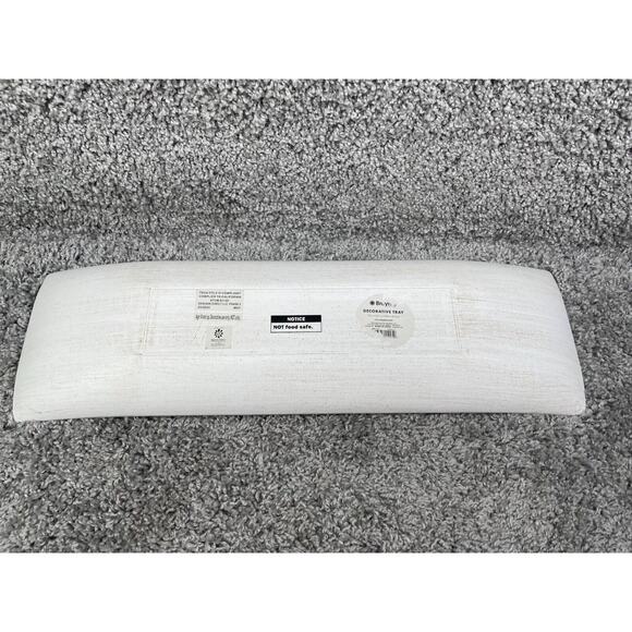 Broyhill 1905 White Rectangular Decorative Serving Tray 70"x23.7" Home Decor - Picture 3 of 8